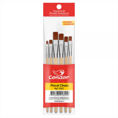 Kit Pincel Sintético C/6 5502 Condor